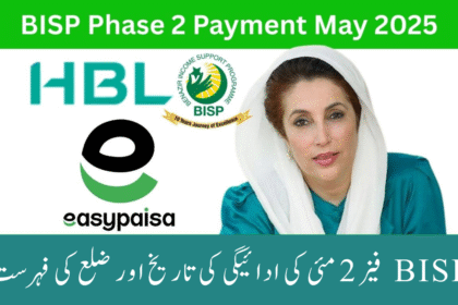 BISP Phase 2 May Payment Date & District List 2025